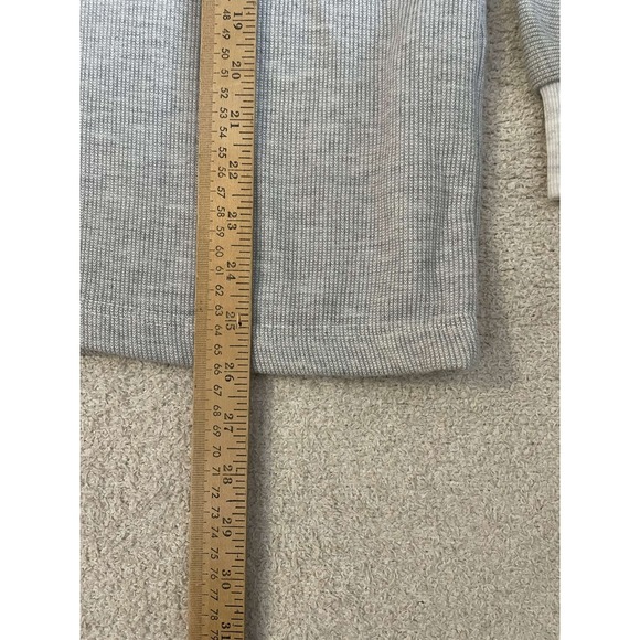 Vintage Cataloochee Ski Area Quarter Zip Pullover Grey Blue Made in USA Large - Picture 6 of 8